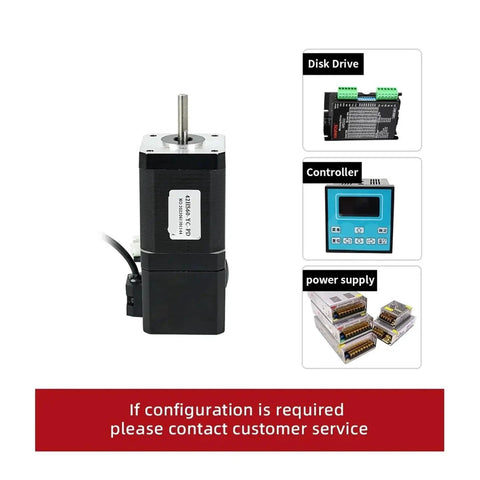Brake-equipped NEMA17 stepper motor, 2-phase, 4-lead, 70 N·cm torque, 60 mm length