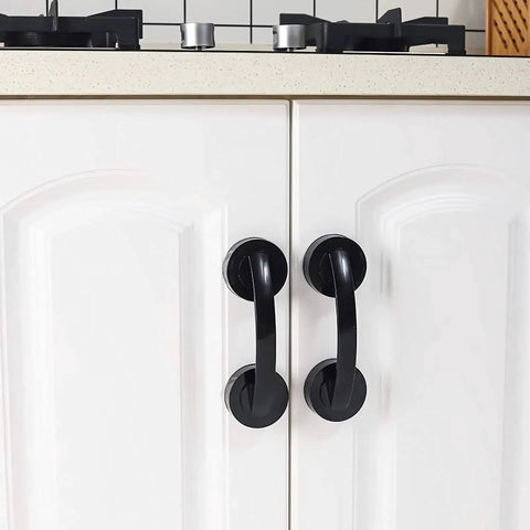 Black Suction Cup Glass Door And Window Handle For Bathroom And Shower Sliding Doors Non Porous Non Marking Grab Bar Installed