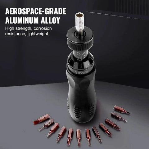 Pro Grade Torque Screwdriver With One Quarter Inch Drive Precise 10 To 70 Inch Pounds Adjustable Torque Laser Calibrated