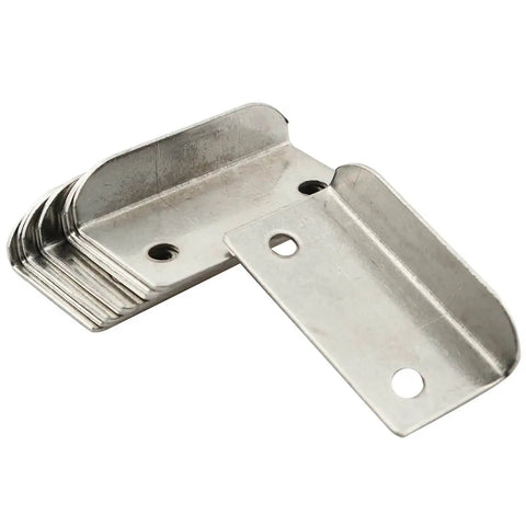 Angled Drawer Lock Strike Plates 21x39x9mm 10 Pack For Cabinets And Kitchen Drawers, Rust Proof And Wear Resistant by LQ Industrial