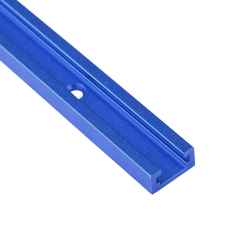 Four 48 Inch Aluminum T Tracks With Screws For Woodworking, Double Cut Profile Pro Grade Universal T Track Set, Anodized Blue
