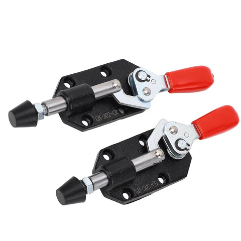 Two Pack Push Pull Toggle Clamp Set, Adjustable 20mm Quick Release Clamp For Woodworking Jigs And Fixtures, Pocket Hole Jigs, Welding And CNC