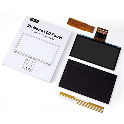 7 Inch 9K Monochrome LCD Screen Drop In Upgrade For Mars 4 Resin 3D Printer With 8520x4320 Resolution And 18um XY Precision displayed