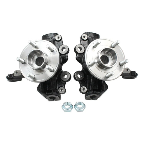 Front Left And Front Right Wheel Knuckle Hub Bearing Assembly For Ford Focus 2.0L 2012 2013 2014 2015 2016 2017 2018 Replacement Parts Premium Grade Replacement For Beefed Up Durable Safe Driving And Smooth Wheel Performance