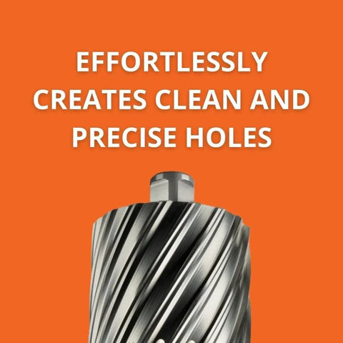 Sluger By Fein HSS annular cutter enhanced cutting geometry for precision drilling in durable steel close-up