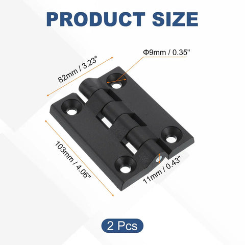 Torque Hinges 2 Pack Nylon Adjustable Position Control Self Closing Hinges 103x82x11mm With 9mm Holes For Electronics