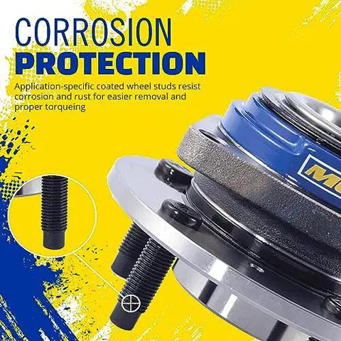 Wheel Bearing And Hub Assembly Front Or Rear Fit For Ford F150 2018 2019 2020 Direct Fit Bolt On Replacement close-up view