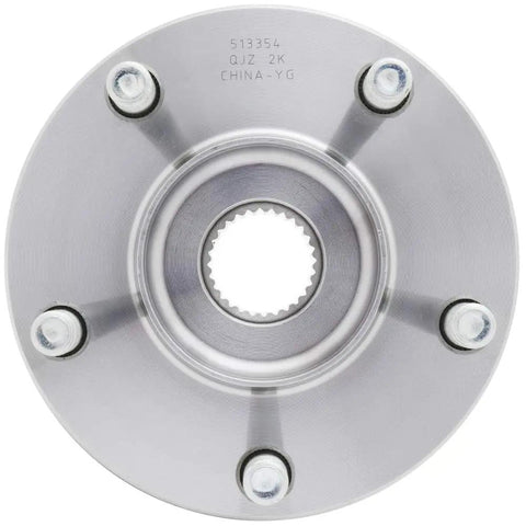 2-Pack Front Wheel Hub Assembly Set, Steel, Ball Bearing, 66.9mm Bore, Fits 2014-2018 Mazda 3 And 2016-2021 Mazda CX-3