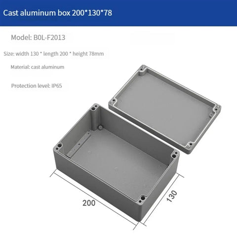 Rugged IP66 Waterproof Cast Aluminum Junction Box For Outdoor Electronics Explosion-Proof Electrical Enclosure Case with dimensions