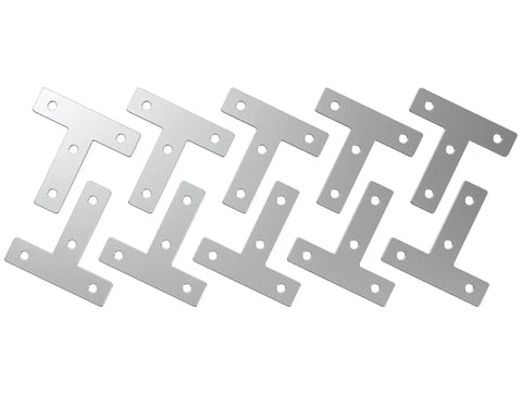 10 Sets Dope 2020 T Shape Corner Bracket Joint Plate Kit For Aluminum Extrusion 90 Degree Connectors with T Nuts and Screws