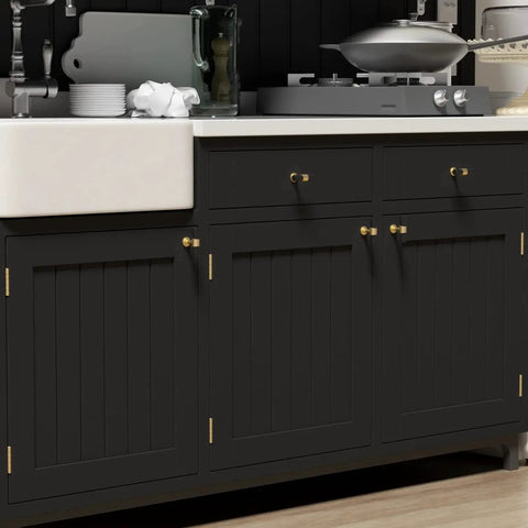 10 Pack Black And Gold Cabinet Knobs For Kitchen Cabinets Dressers And Drawers With Arch Bow Design Matte Black Finish