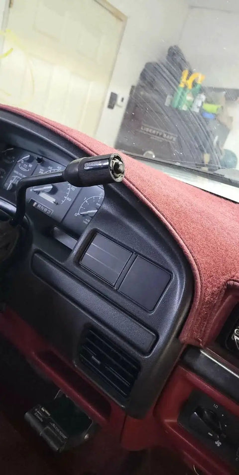 Ford Bronco And F Series Dash Panel Bezel Replacement 1992 1997 Gas Engine installed view in classic truck interior