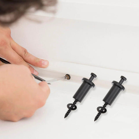 4 Sets Sliding Barn Door Hardware Track Spacers With Lag Bolts And Wall Anchors For Straight Rail Installations And Replacement