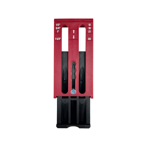 Front view of Pocket Hole Jig Kit System Dual Pocket Hole Setup for Quick Woodworking Projects with 2 Inch Face Clamp Recessed Clamp