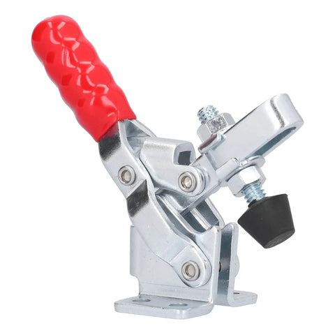 Heavy Duty Quick Release Vertical Toggle Clamp With 150kg Capacity Pro Grade Hold Down Fixture For Woodworking Jigs And Fixtures Welding Drill Press DIY Friendly Projects Sturdy Iron Construction And Ergonomic Handle