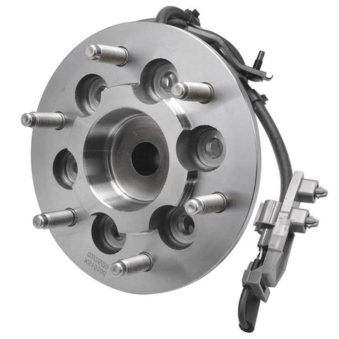 RWD Front Wheel Bearing Hubs Replacement Kit For Chevy Colorado GMC Canyon And Isuzu I 280 I 290 I 370 ZQ8 Package Direct Bolt On Wheel Hub Assembly Heavy Duty OEM Style For Smooth Suspension And Reliable Steering front view with bolts and wiring