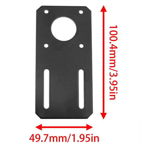 Heavy Duty Black 100x50mm Motor Mounting Bracket For NEMA 17 Stepper Motors Steel Plate Fixed Bracket Ideal For CNC Machines DIY