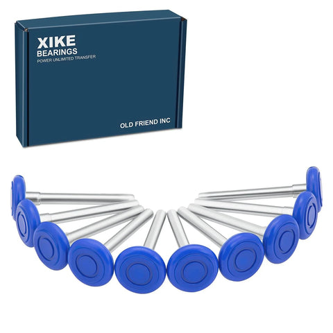 10 Pcs 2 Inch Nylon Garage Door Rollers With 4 Inch Stem, Max Quiet, Heavy Duty And Waterproof, 6200-2RS Precision Bearings, Blue