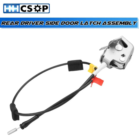 Rear Left Driver Side Door Lock Latch And Cable Assembly Replacement For F150 F250 Extended Cab Pickup 1997 2004