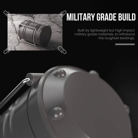 Close-up of rugged military-grade LED Camping Lantern 4 Pack Battery Powered Emergency Light 360 Degree Coverage