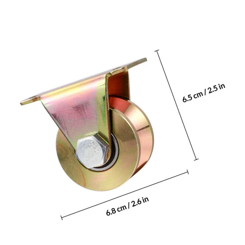 Heavy Duty Steel Pulley Block Pair With V Type Groove Wheel Sliding Gate Roller Track Wheel For Industrial Sliding Doors Hardware Designed To Minimize Vibration And Quietly Support Heavy Doors In Rail And Gate Systems