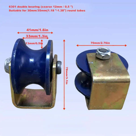 Heavy Duty U Groove Wheel For Barn Doors And Industrial Equipment Cast Iron Roller Wheel With Built In Double Bearings 70mm 