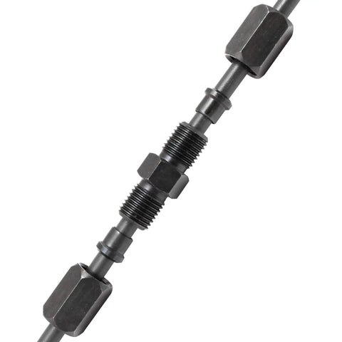 Heavy-Duty 3/8 Inch High-Pressure Compression Union For Tube Repair By 4LifetimeLines Black Oxide Coated Steel Connector