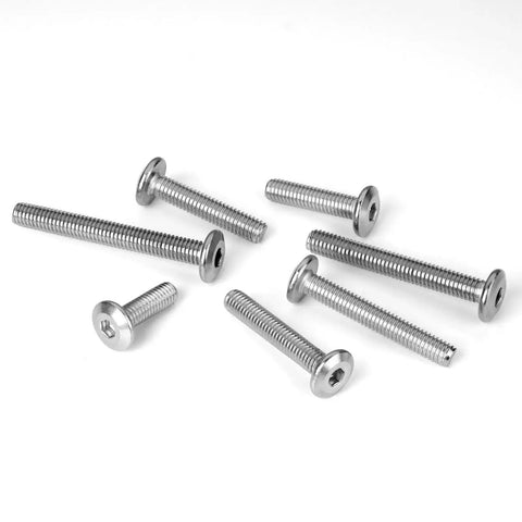 30Pcs M6 Socket Head Cap Screws Kit With 20mm Length And 1.0 Pitch Stainless Steel 304 Full Thread Hex Drive Includes Hex Wrench For Furniture Making And General Hardware Projects, scattered view