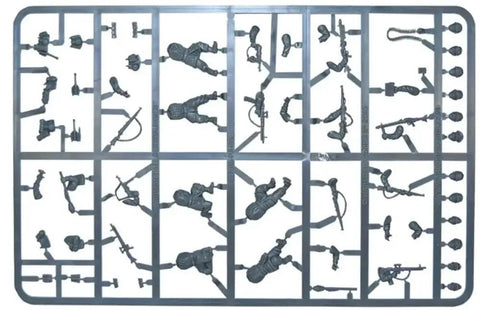 German Fallschirmjager Airborne Paratroopers 28mm Plastic Miniatures sprue with multiple weapon options for Bolt Action Wargaming