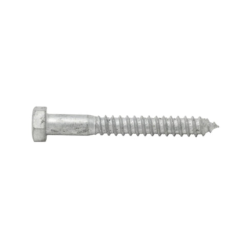 Five Eighth Inch Lag Screw Kit In Hot Dipped Galvanized Finish For Exterior DIY Outdoor Projects Commercial Grade A307