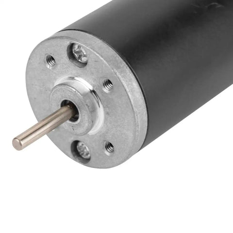 Close-up of Dope High Speed Permanent Magnet DC Motor for DIY Generators, 6V-12V-24V, with copper windings and reversible shaft