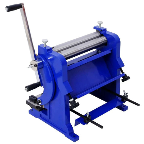 All In One 12 Inch Sheet Metal Brake Shear And Slip Roll Heavy Duty Steel Machine side view