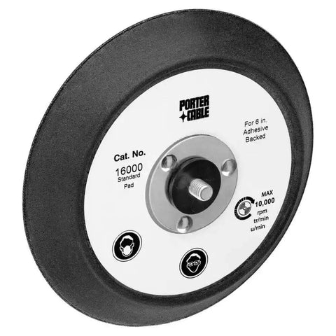 6 Inch Standard Pad For Random Orbit Sanders With Five Sixteenth Twenty Four Thread Fits 7336 97366 And More Smooth Flat Sanding Pad For Woodworking Metal And Auto Finishing Easy Mount And Durable High Flow Design