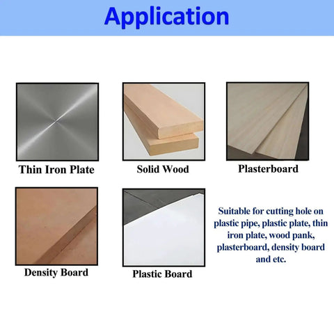 Applications for Heavy Duty 8 Inch Bi Metal Hole Saw Kit For Metal And Wood Rannb Bi Metal Cutter Set with Sharp Teeth
