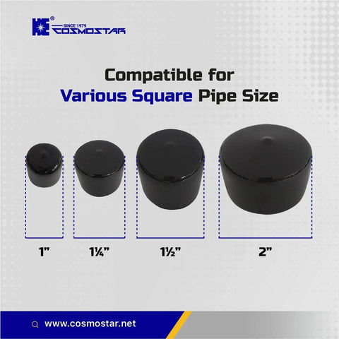1 Inch Round Rubber Hole Plugs End Caps For Metal Tubing Fences And Furniture Legs Durable Black Floor Protection With Smooth Glide