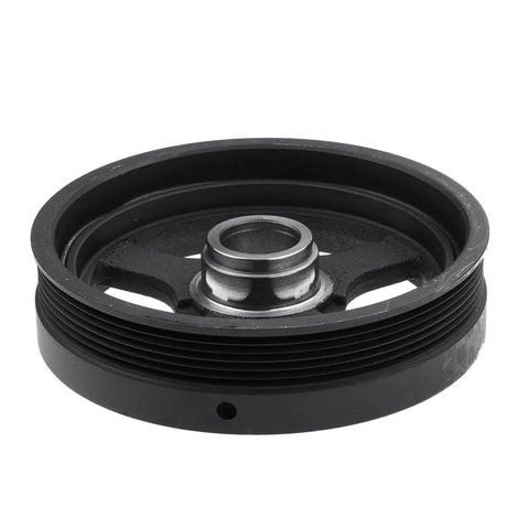 Engine Harmonic Balancer Crankshaft Pulley For Chevrolet Colorado GMC Canyon 2004–2012 And Isuzu I-280 I-290 2006–2008 6-Groove DOHC L4 2.8L 2.9L Replacement 12582403 Direct Replacement Fit, front view of the pulley.