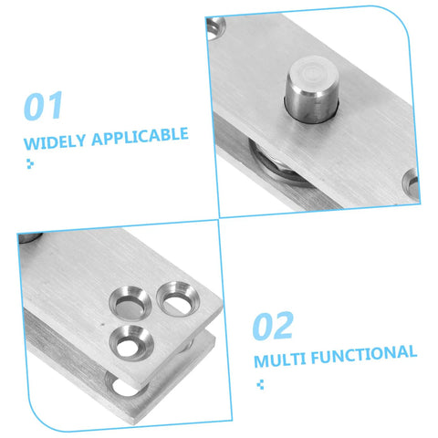Heavy Duty Concealed Door Pivot Hinge 360 Degree Rotation Stainless Steel Hidden Door Hardware For Cabinet And Bookcase