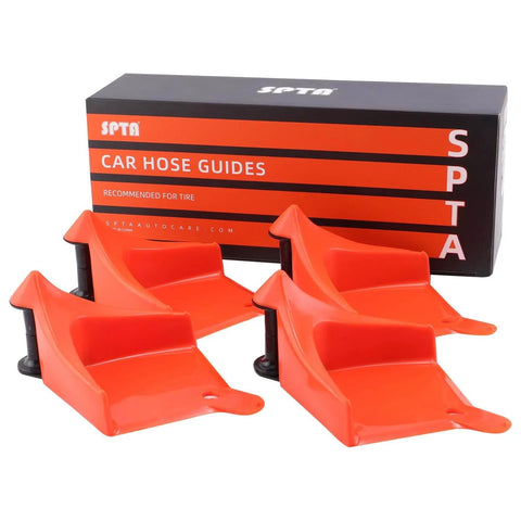 Car Hose Guide Set Of 4 Automatic Plastic Hose Guides For A Smooth Roll Prevent Snags Under Tires During Car Wash And Maintenance