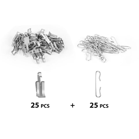 HEATIT roof de-icing clip kit: 25 spacer clips and 25 hooks for heat tape installation, Amazon Home Improvement