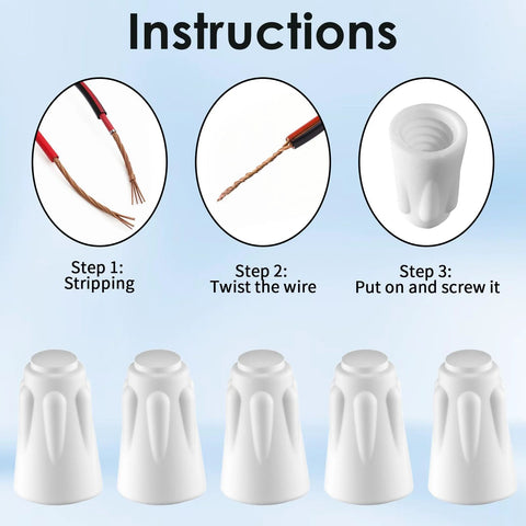 36-pack ceramic wire connectors, porcelain twist caps for 18-8 AWG, high-temperature electrical repairs