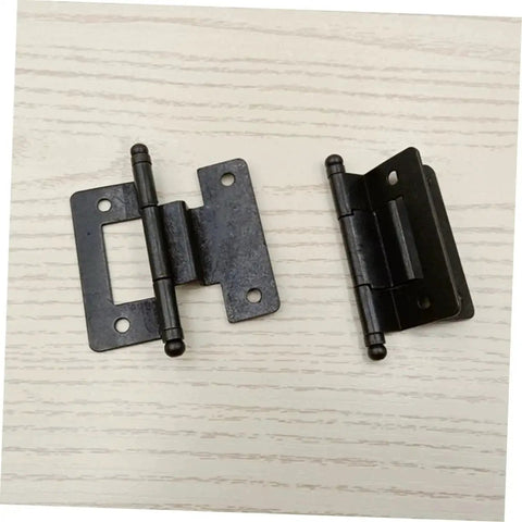 Heavy Duty Cabinet Door Hinges 6 Pack For Home Repair Iron Construction High Load Bearing For Kitchen And Bathroom Cabinets Durable Quiet Close Scratch Resistant Easy To Install Reliable Replacements For Cabinet Upgrades, iron hinges on wooden surface