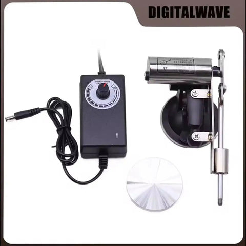 Adjustable Speed Mini Telescopic Linear Actuator with 3V to 24V power, control knob, 60mm aluminum suction cup for DIY projects