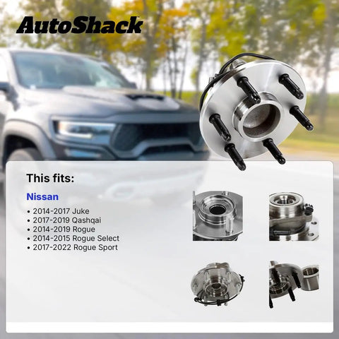 Rear Wheel Hub Bearing Assembly Left Or Right Without ABS Replacement For 2014 2019 Nissan Rogue And 2017 2022 Rogue Sport