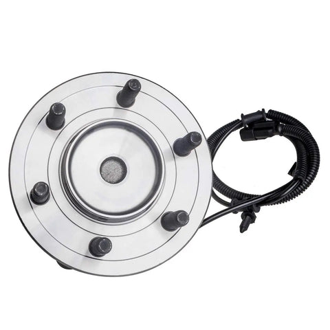 Front view of Front Wheel Bearing And Hub Assembly For Ford Expedition F 150 Lincoln Navigator RWD 2011 2012 2013 2014 6 Stud Hub With ABS