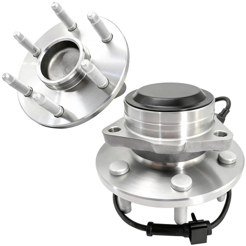 2Pcs 515054 Front Wheel Bearing Hub Assembly 2WD Only 6 Lug With ABS For Chevy Silverado 1500 Tahoe SUV