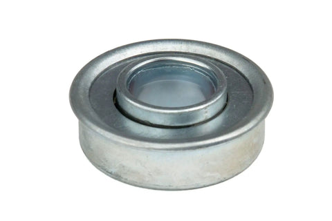 Front view of Flanged Wheel Bearing 1/2 In ID, 1 1/8 In OD, 1/4 In Flange, HW-11B Bearing for small machinery, carts, rollers, light duty equipment.