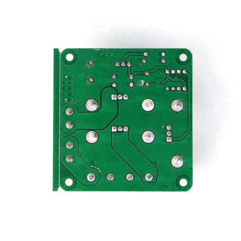 Back view of PWM DC Brushed Motor Speed Controller 6V-90V, 8A Continuous Current, showing circuit board details