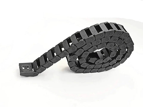 39.3 Inch Drag Chain Cable Carrier For CNC Router Mill And 3D Printer R18 Radius 10x20mm Inner Size Black Plastic Cable Guide