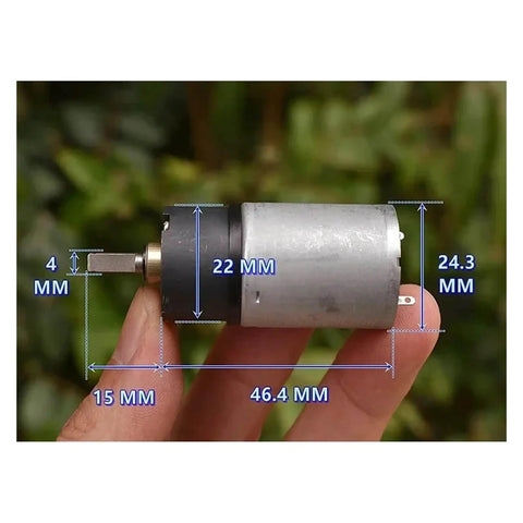 Beefy 24mm 370 Planetary Gearbox With Full Metal Gears And Electronic Starter DC 12V Operation At 30 RPM High Torque