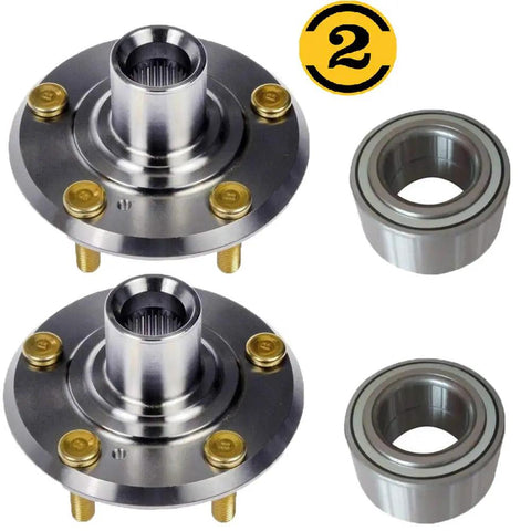 2 Pack Front Wheel Bearing And Hub Assembly With 5 Lug Fits 2002 to 2005 Dodge Neon And 2003 to 2010 Chrysler PT Cruiser